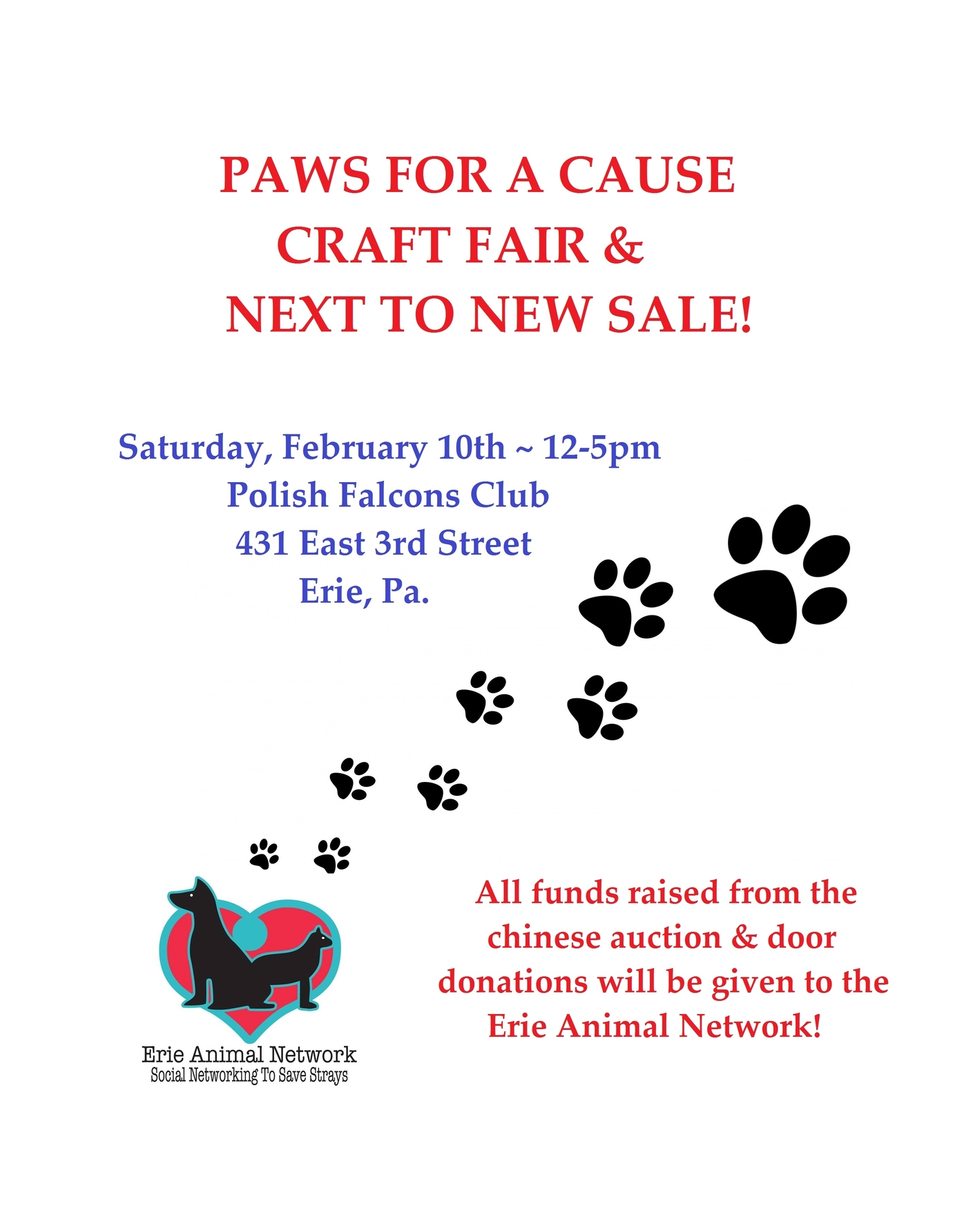Paws For A Cause Craft & Vendor - EAN Fundraiser