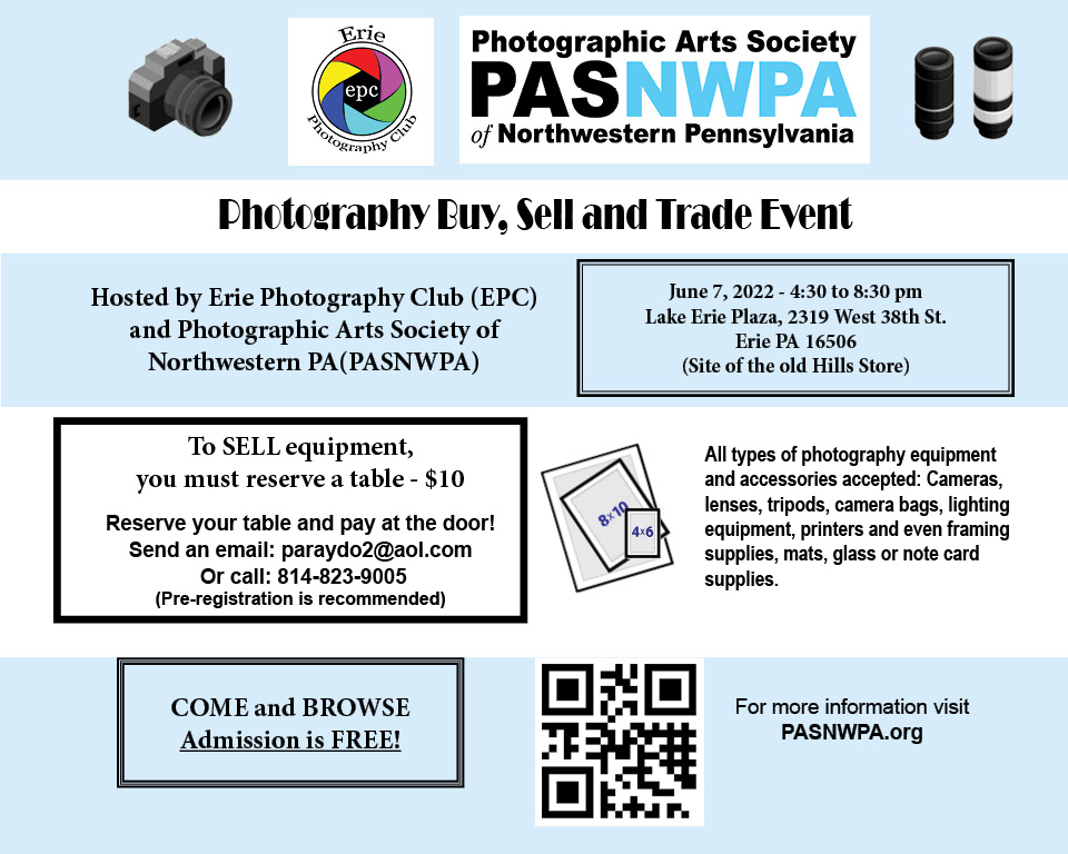 Photography Buy Sell and Trade Event