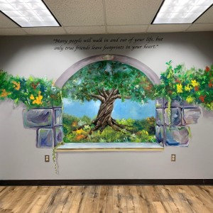 Tree of Life, Mural - 2021 Located inside the Consumer Center of the Mental Health Association of Northwestern PA, Erie PA 