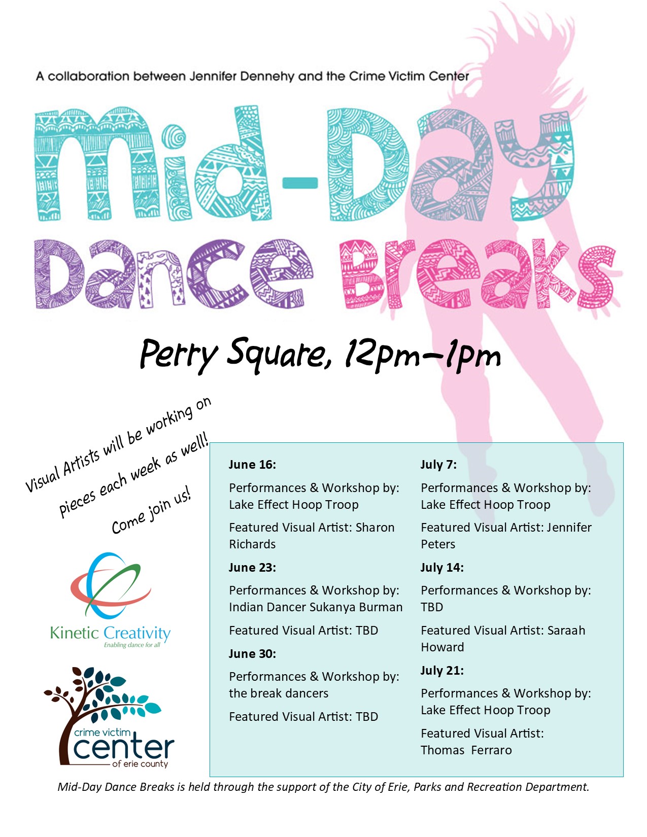Mid Day DANCE Break 2022 Schedule