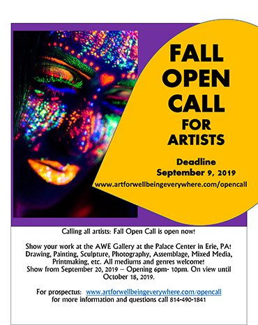 Call for Artists! Deadline September 9, 2019