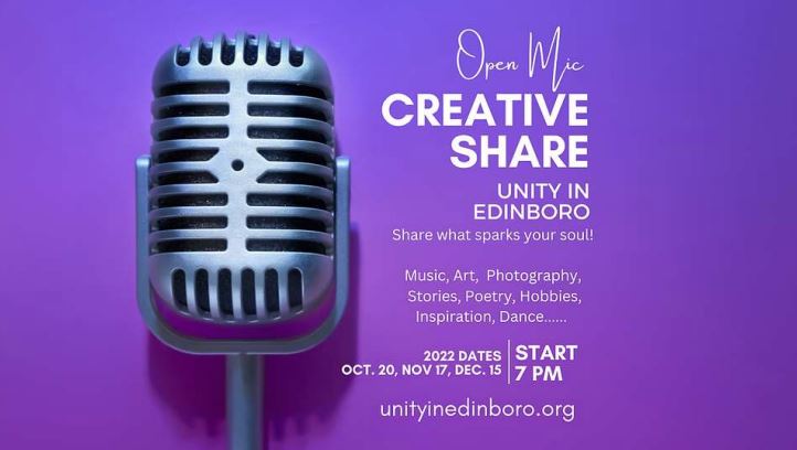 Creative Share Open Mic - Unity in Edinboro